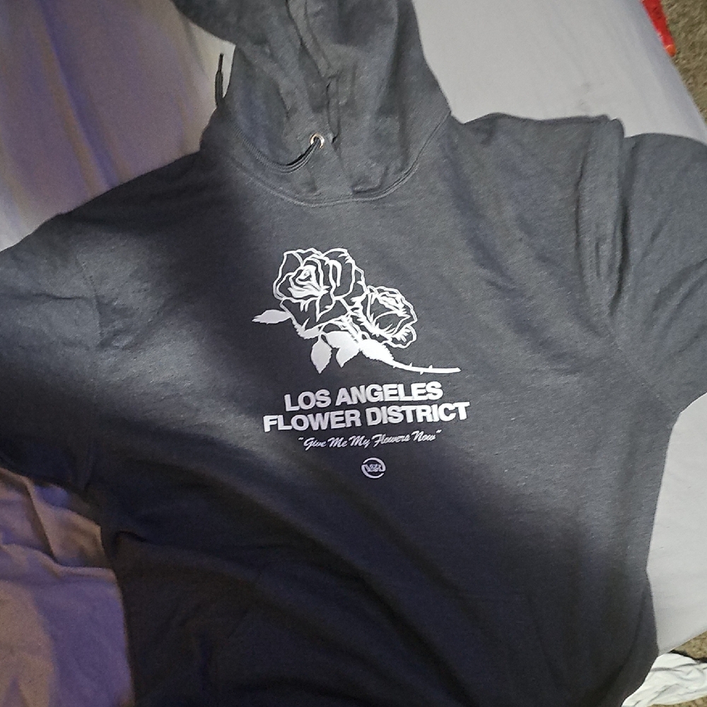 Gray Los Angeles Flower District Hoodie